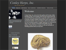 Tablet Screenshot of conleyherps.com